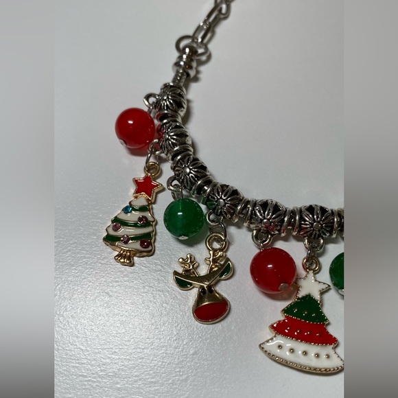 Sterling Silver Christmas Charm Bracelet - Picture 3 of 8